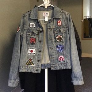 HBC Official Olympic Canada Patch Jean Jacket